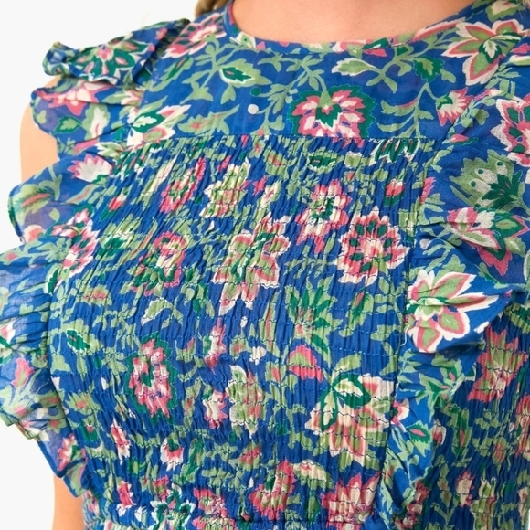 New!Banjanan Iris Dress in Poppy Mallow Surf - Picture 5 of 16